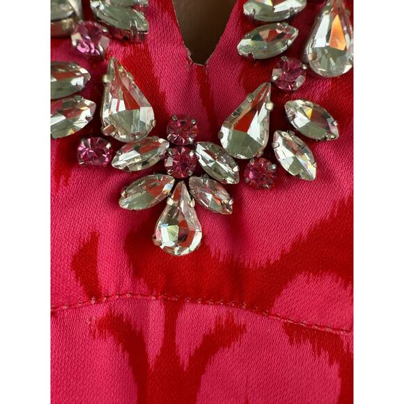 Sheridan French Ruby Azaleas Natalie 100% Poly Silk Pink Blouse Size XS - Picture 5 of 15